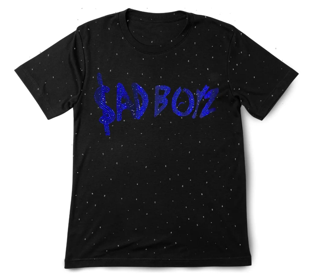 Playera Sad Boyz Junior H Brillos Pedreria