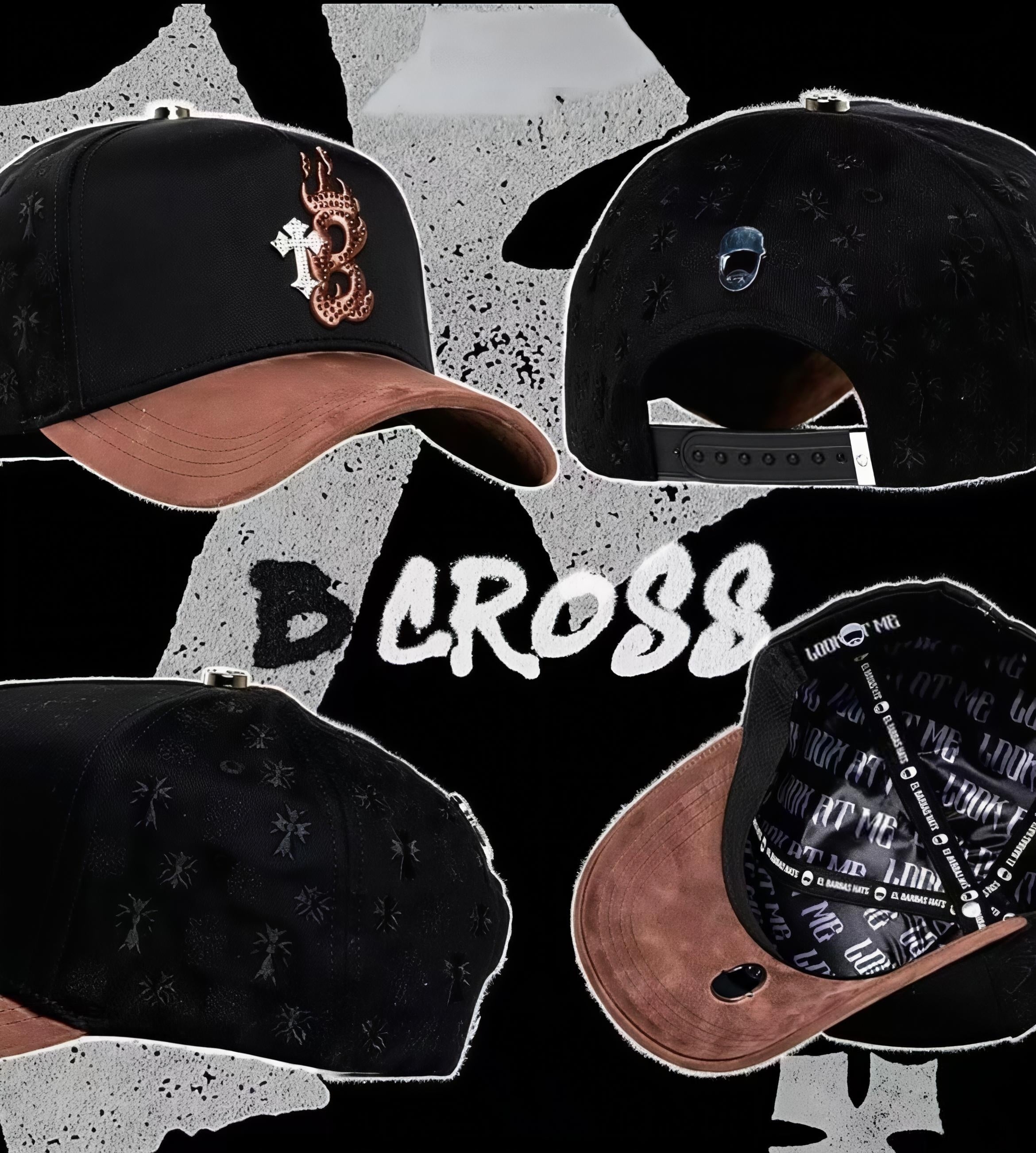 Barbas Hats – B Flame Suede Brim Cap